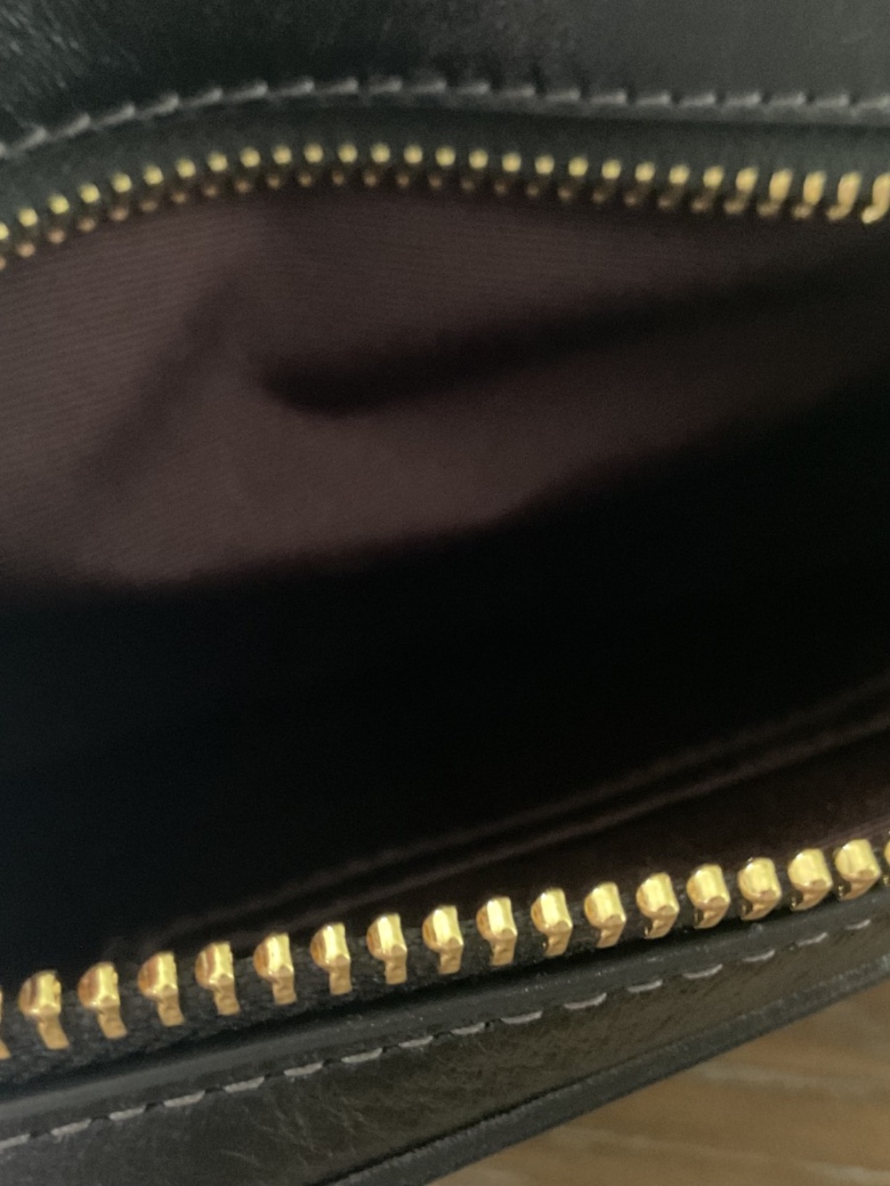 Coach Mini Carey Crossbody Bag CEA02 crinkle leather/Gold/Blackee - Picture 8 of 9